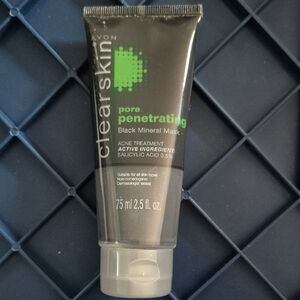 Avon Clearskin Pore Penetrating Black Mineral Mask - 2.5 fl oz Sealed - Unopened